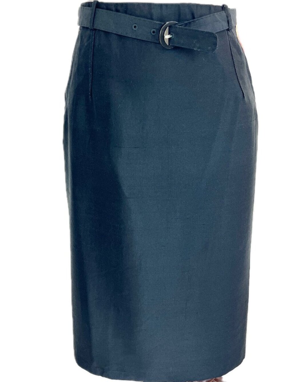 Costume National Belted Silk Blend Skirt Size ~4 NWT